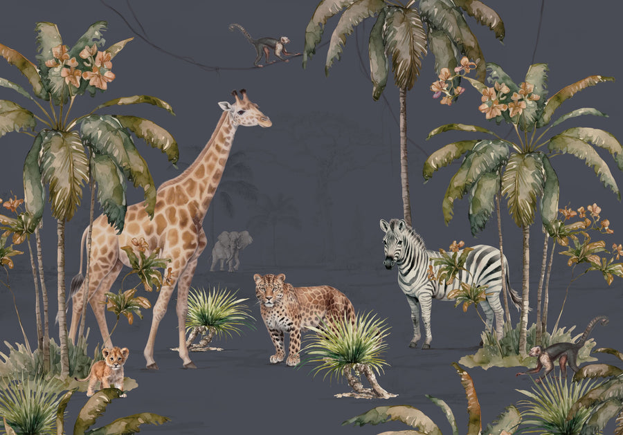Whimsical Wildlife Pidgeon Mural Wallpaper