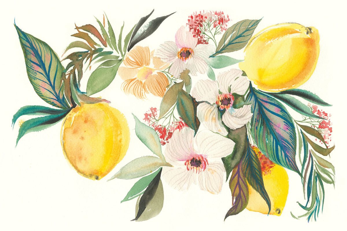 Citrus Summer I Mural Wallpaper - pure wallpaper artwork