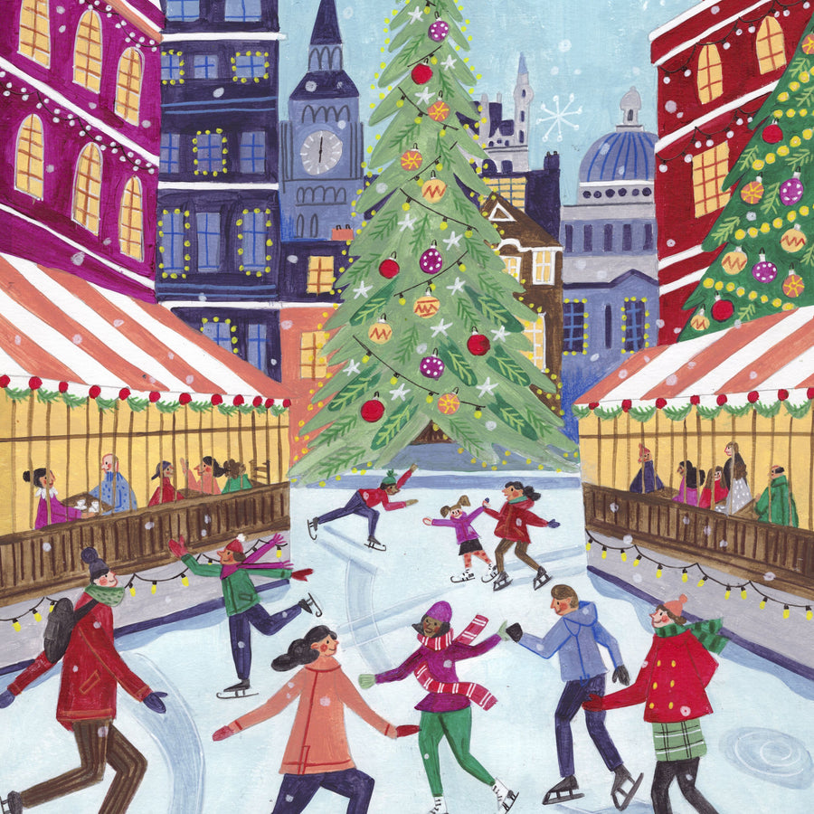 Skating in London Mural Wallpaper