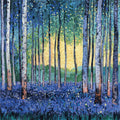 Birch Forest Flower Garden Mural Wallpaper - pure wallpaper artwork