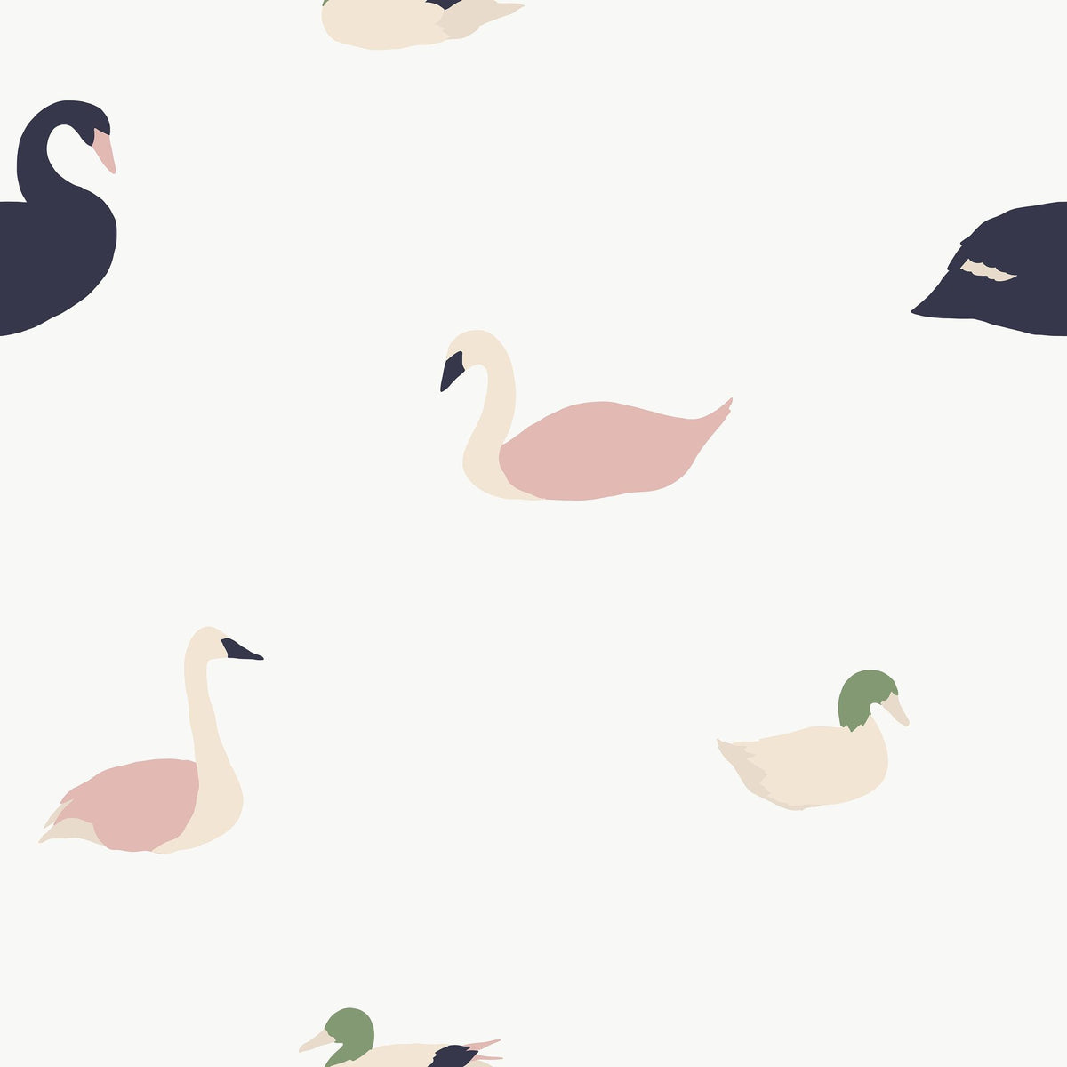 Swan Lake Mural Wallpaper - pure wallpaper artwork