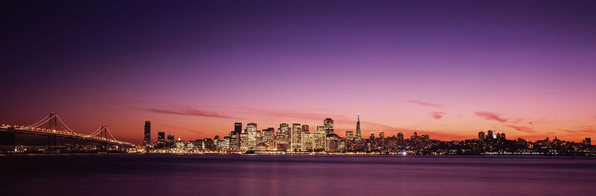Metropolitan Twilight Mural Wallpaper - pure wallpaper artwork