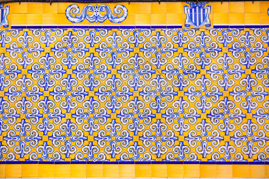 Valencia Tiled Wall Mural Wallpaper
