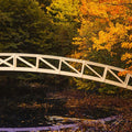 Autumn Footbridge Mural Wallpaper - pure wallpaper artwork