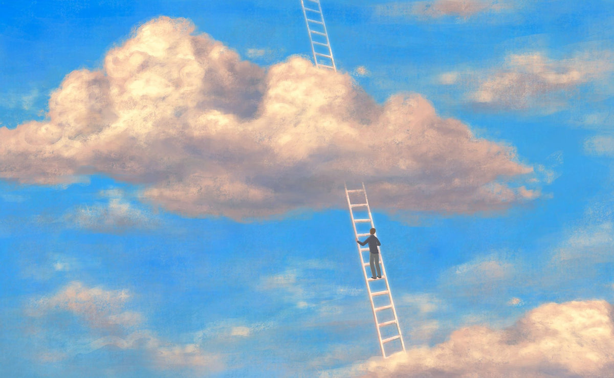 Sky Ladder Mural Wallpaper - pure wallpaper artwork