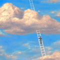 Sky Ladder Mural Wallpaper - pure wallpaper artwork