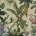 Monkeys with Birds, Laurel Mural Wallpaper - pure wallpaper artwork