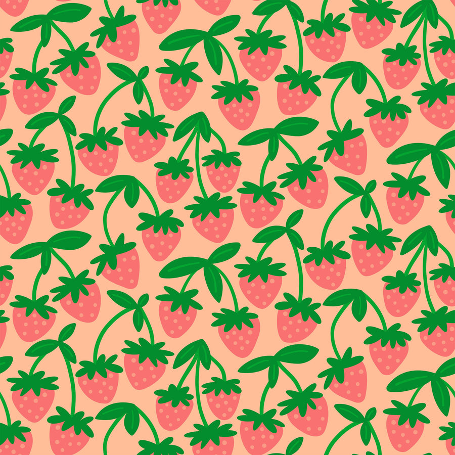 Sweet Strawberries Mural Wallpaper