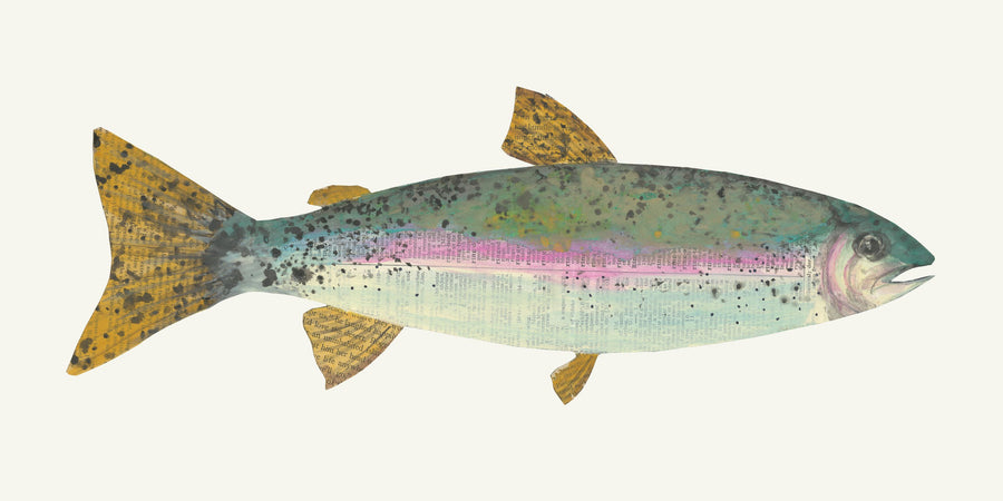 Angling in the Stream I Mural Wallpaper