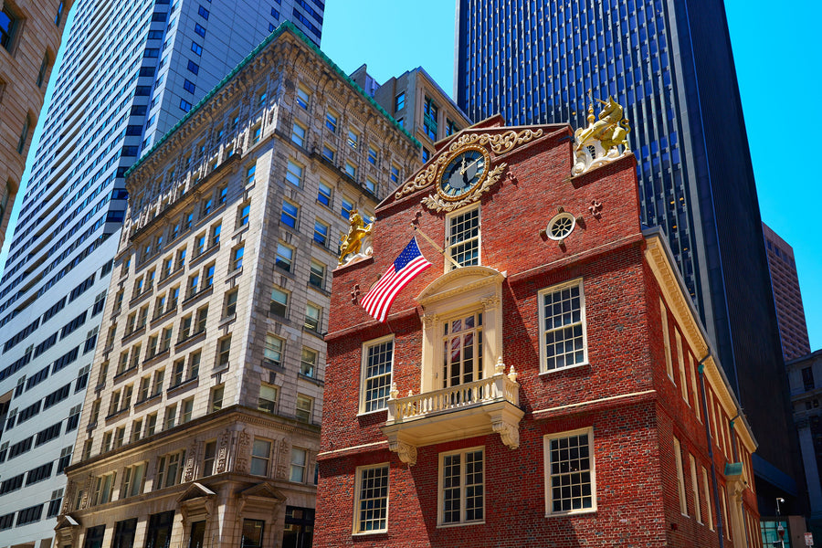 Boston Old State House Mural Wallpaper