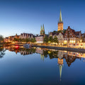 Trave River Mirror Mural Wallpaper - pure wallpaper artwork