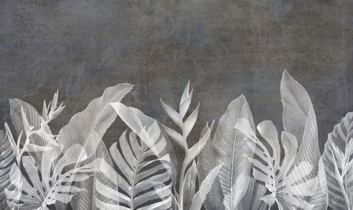 Whisper Leaf Mural Wallpaper - pure wallpaper artwork