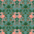 Flamingo Friends Mural Wallpaper - pure wallpaper artwork