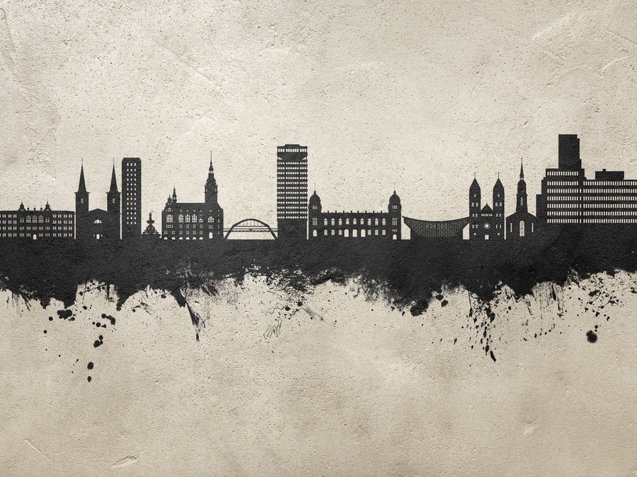 Wuppertal Germany Skyline Concrete Mural Wallpaper
