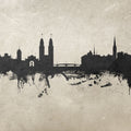 Zurich Switzerland Skyline Concrete Mural Wallpaper - pure wallpaper artwork