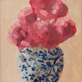 Peonies in Chinoiserie Vase Mural Wallpaper - pure wallpaper artwork
