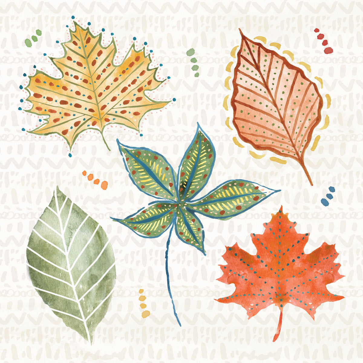 Harvest Whimsy V Mural Wallpaper - pure wallpaper artwork