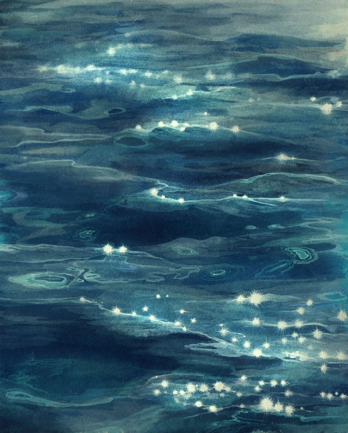 Sparkling Sea Mural Wallpaper - pure wallpaper artwork