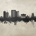 Yaoundé Cameroon Skyline Concrete Mural Wallpaper - pure wallpaper artwork