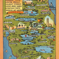 Vintage South Florida Map Mural Wallpaper - pure wallpaper artwork