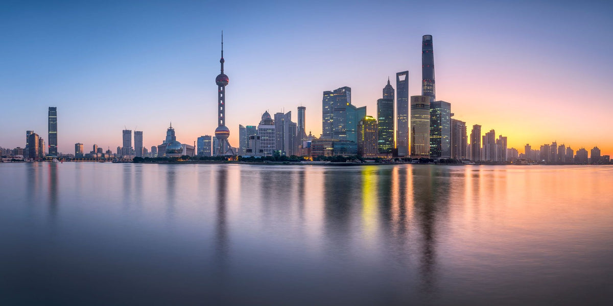 Pudong Sunrise Mural Wallpaper - pure wallpaper artwork