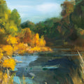 Autumn River Mural Wallpaper - pure wallpaper artwork