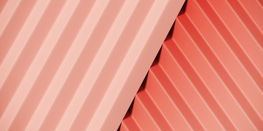 Pleated Coral Mural Wallpaper