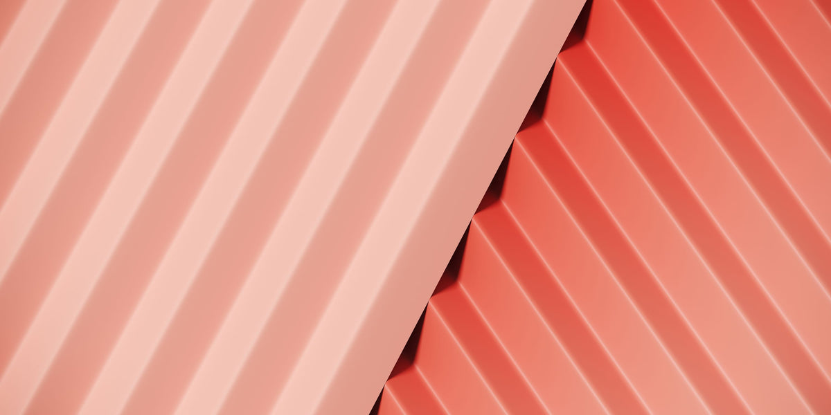 Pleated Coral Mural Wallpaper - pure wallpaper artwork