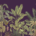 Madagascar Foliage, Plum Mural Wallpaper - pure wallpaper artwork
