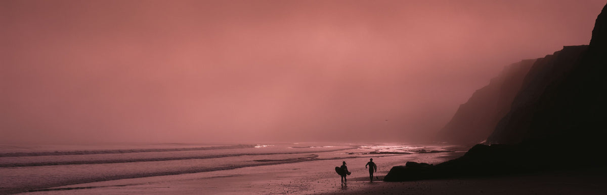 Sunset Surfers Silhouette Mural Wallpaper - pure wallpaper artwork