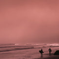 Sunset Surfers Silhouette Mural Wallpaper - pure wallpaper artwork