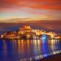 Mediterranean Castle Sunset Mural Wallpaper - pure wallpaper artwork