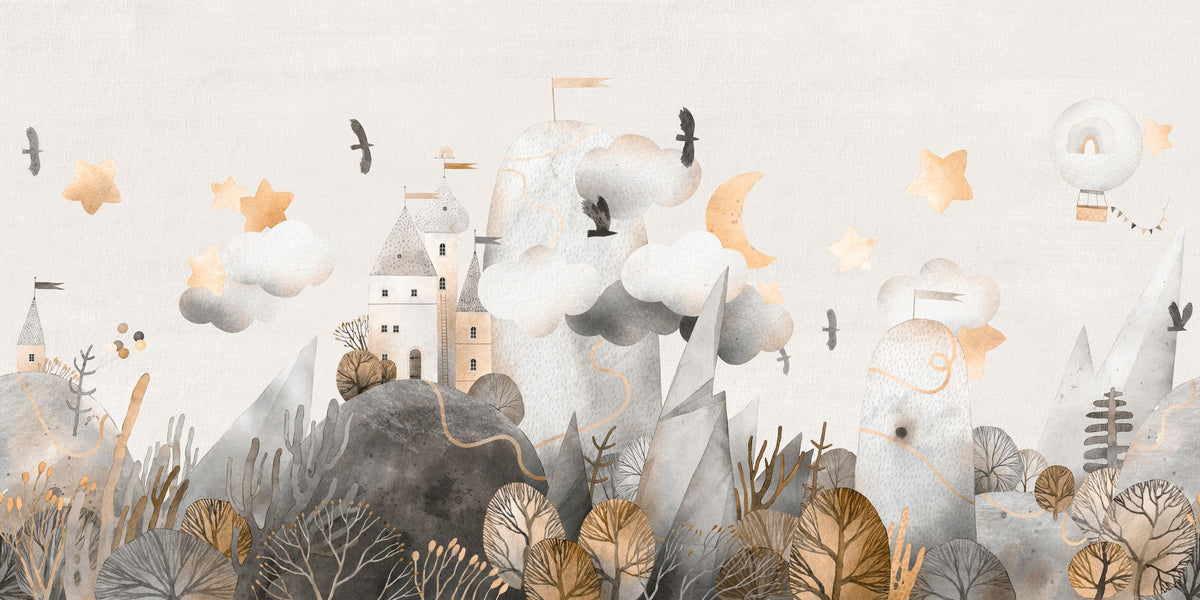 The Fairy Tale Landscape Mural Wallpaper - pure wallpaper artwork