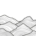 Line Mountain Mural Wallpaper - pure wallpaper artwork