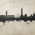 Le Havre France Skyline Concrete Mural Wallpaper - pure wallpaper artwork