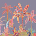 Colorful Jungle, Periwinkle Mural Wallpaper - pure wallpaper artwork