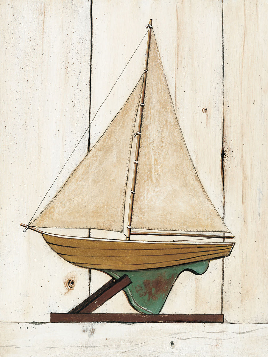Pond Yacht I Mural Wallpaper