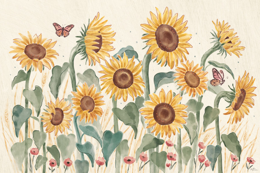 Sunflower Season Mural Wallpaper