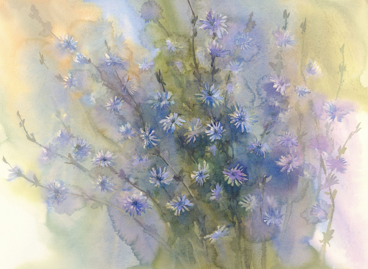 Wildflower Whisper Mural Wallpaper - pure wallpaper artwork