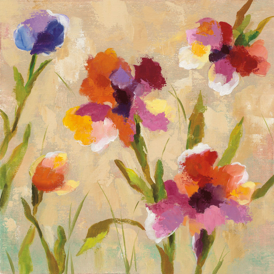 Bold Bright Flowers III Mural Wallpaper