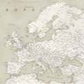 Europe Map Detailed - Sarai Mural Wallpaper - pure wallpaper artwork