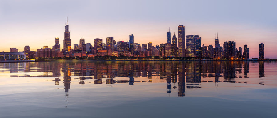Chicago Panorama Mural Wallpaper