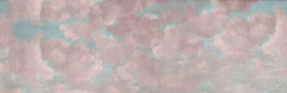 Painted Dreamy Clouds, Pink Mural Wallpaper - pure wallpaper artwork