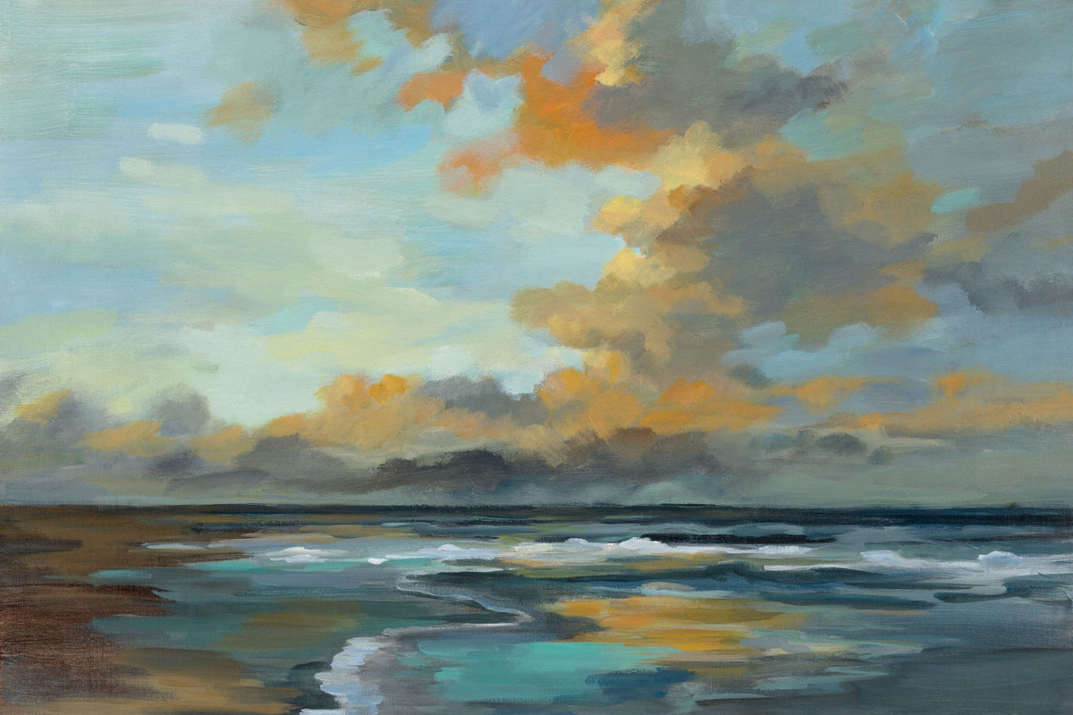 Sunset Oceanside Mural Wallpaper - pure wallpaper artwork