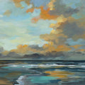 Sunset Oceanside Mural Wallpaper - pure wallpaper artwork