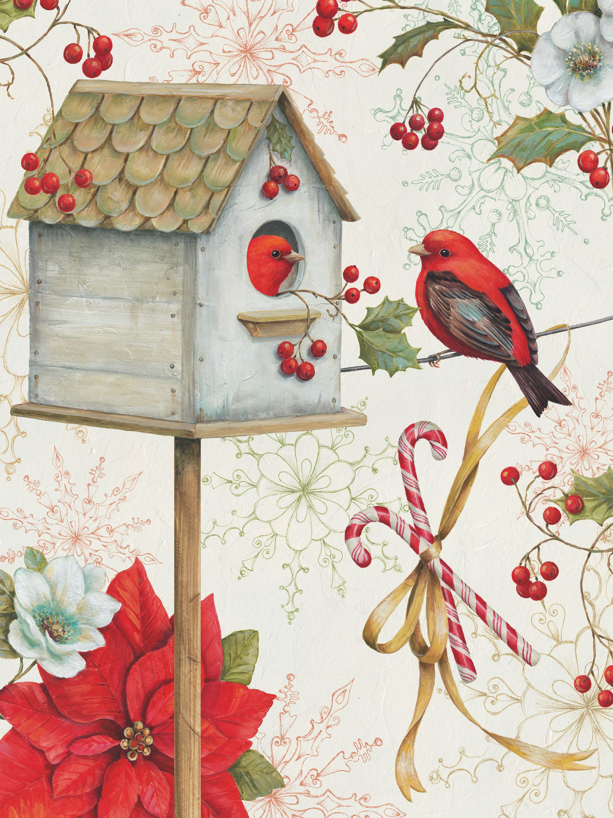 Holiday Wings VI Mural Wallpaper - pure wallpaper artwork