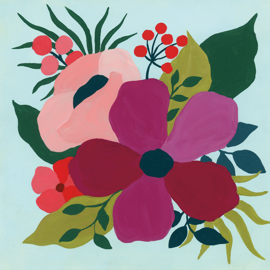 Pretty Florals III Mural Wallpaper