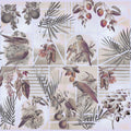 Parrots Study Mural Wallpaper - Neutral Tone - pure wallpaper artwork