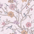 Trailing Tree of Life, Pink Mural Wallpaper - pure wallpaper artwork