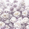 Watercolor Peonies WInter Mural Wallpaper - pure wallpaper artwork